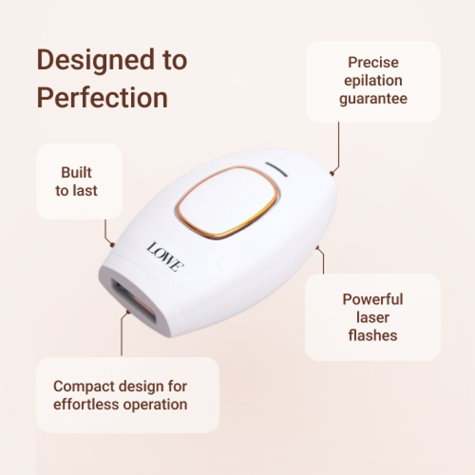LoweSkin IPL epilator designed for effortless, salon-grade hair removal at home